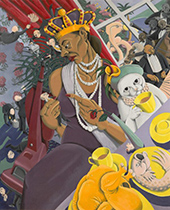 Barbara Bullock painting in Sistah Griot The Iconoclastic Art of Barbara Bullock at Frist Art Museum in Nashville Tennessee February 1 to April 26 2026 012726