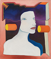 Barbara Nessim painting in My Compass Is the Line at DePaul Art Museum in Chicago Illinois March 5 to June 21 2026