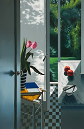 Bruce Cohen floral painting on exhibition at Leslie Sacks Gallery in Santa Monica California February 14 to April 11 2026 021526