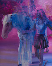 Chloe Early painting in the exhibition Futures at Corey Helford Gallery in Los Angeles February 21 to March 28 2026, 022026