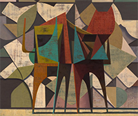 Daniel Dove abstract painting in Slab Citizen at Philip Martin Gallery in Los Angeles March 14 to April 25 2026, 031726