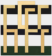 David Novros artwork in exhibition at Paula Cooper Gallery in Chelsea New York March 7 to April 25 2026, 030326