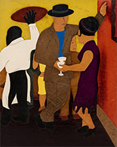 Frank Diaz Escalet leather painting on exhibition at Hollis Taggart in Chelsea NYC March 5 to April 11 2026 022326