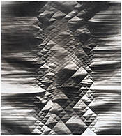 Fritz Horstman folded artwork in Folded Worlds exhibition at Municipal Bonds in San Francisco California March 7 to April 25 2026