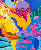 Heather Guertin abstract painting in The Radiant Edge at Anat Ebgi gallery in Los Angeles February 21 to April 4 2026, 031626