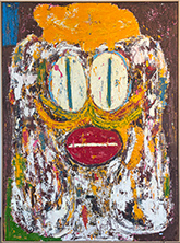 Jack Kabangu painting in I Have No Body I Am Somebody at Mindy Solomon Gallery in Miami Florida March 7 to April 18, 032326