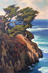 Jim Lamb seascape painting available from Dawson Cole Fine Art in Carmel California, March 2026