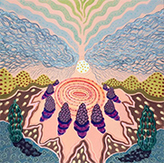 Lily Prince painting in Colorways exhibition at K Imperial Fine Art in San Francisco California March 20 to April 30 2026