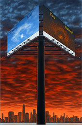 Marc Librizzi painting in In Transit at Harkawik gallery in Tribeca New York City February 20 to March 21 2026, 030926