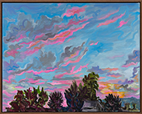 Mira Dancy landscape painting in Mourning's Orbit at Night Gallery in Los Angeles February 21 to April 4 2026, 031726