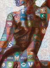 Nicolette Spear painting in Dopamine Embodied Presence at Von Lintel Gallery in Santa Monica California March 14 to May 17 2026, 031726