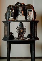 Athlone Clarke multi-media artwork in Ancient Culture, Modern Code at Stella Jones Gallery in New Orleans Louisiana AMay 6 to June 28 2026