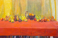 David Summers painting available at Les Yeux du Monde in Charlottesville Virginia April 2026