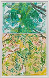 Fran Siegel ceramic tile in Arrábida at Wilding Cran Gallery in Los Angeles April 11 to May 16 2026