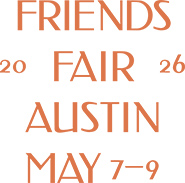 Friends Fair Austin logo running May 7 to May 9 2026