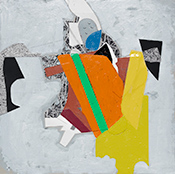 Jo Smail collage in Thinking Like an Oyster at Goya Contemporary in Baltimore Maryland March 3 to May 5 2026