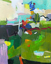 Linda Gritta painting in Common Ground at Bender Gallery in Asheville North Carolina June 6 to 27 2026