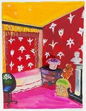Maira Kalman painting in Echoes of Matisse at The Drawing Room in East Hampton New York April 3 to June 15 2026