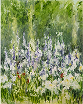 Mya Kerner painting in While the Garden Overgrew at Dirkse/Prim Gallery in Seattle Washington April 24 to May 31 2026