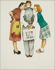  Norman Rockwell painting in Visions of America The Nation at 250 at Cedar Rapids Museum of Art in Cedar Rapids Iowa June 6 to September 13 2026