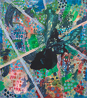 Alexandra Grant painting in Antigone 3000 at albertz benda gallery in Chelsea New York May 21 to July 3 2026