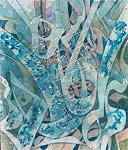 Alibaba Awrang painting in exhibition at Khan Gallery in Tacoma Washington May 30 to August 30 2026