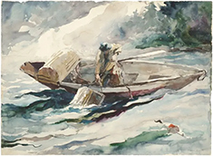 Andrew Wyeth watercolor painting in Spectacular Freedom Andrew Wyeth and the Modern American Watercolor at The Cleveland Museum of Art in Cleveland Ohio Sept 20 to January 18 2027