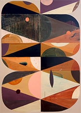 Julian Brown painting in Material Memory at Nuart Gallery in Santa Monica California May 16 to June 6 2026