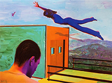 Richard LaLiberte painting Southern California beach community artwork