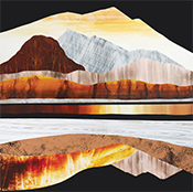 Sarah Winkler painting in Folded Earth, Open Sky at Foster White Gallery in Seattle Washington June 4 to 20 2026