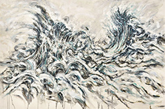 Michal Sagar painting in Sea Change at Form+Content Gallery in Minneapolis Minnesota, October 29 to December 5 2026